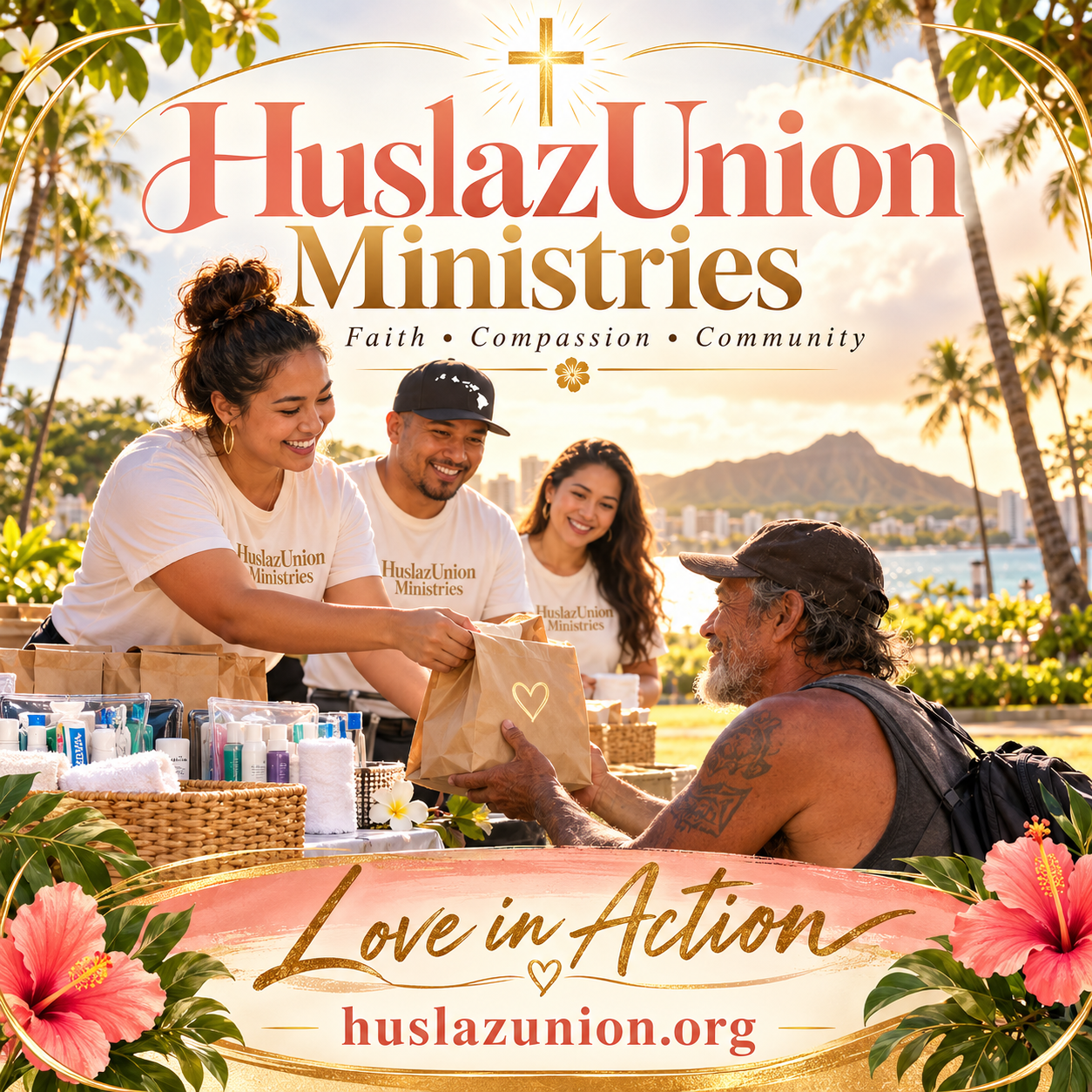 HuslazUnion Ministries Love in Action cover for community outreach